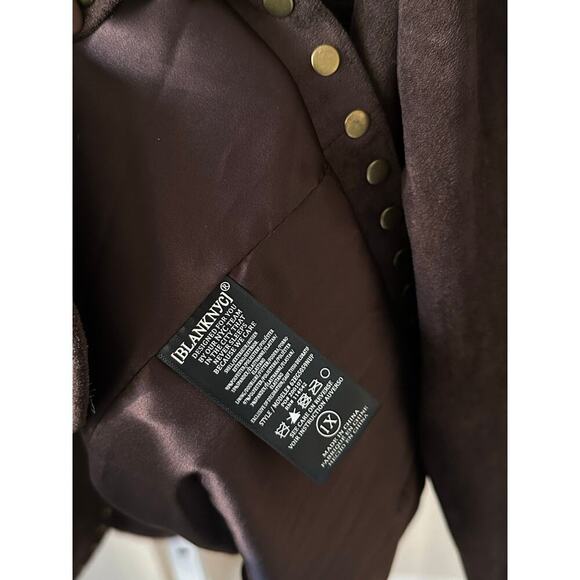 NWOT Blank NYC x Nuuly Studded Vegan Suede Blazer Jacket size 1X - Picture 9 of 9